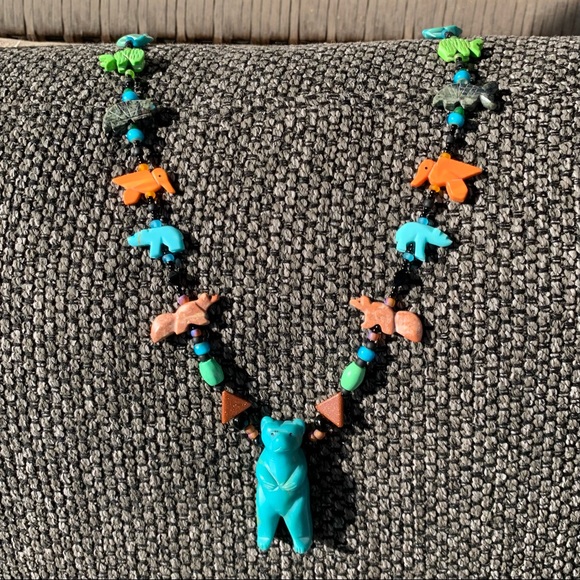 Colorful Animal Fetish Necklace Set - Picture 7 of 16
